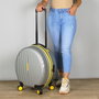 Zoozie Bags Maleta Gris 53x43x27 cm